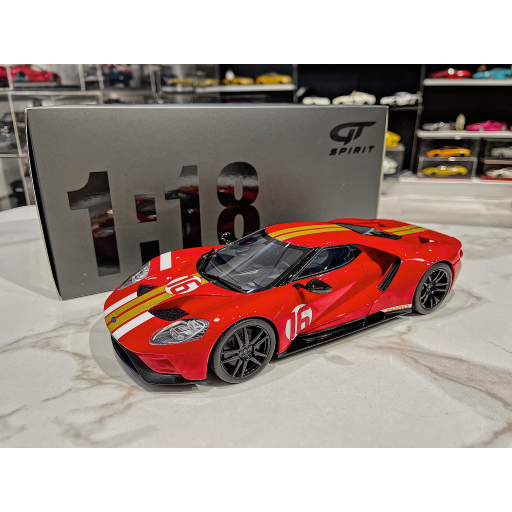 XE MÔ HÌNH FORD GT HERITAGE EDITION ALAN MANN RED 2022