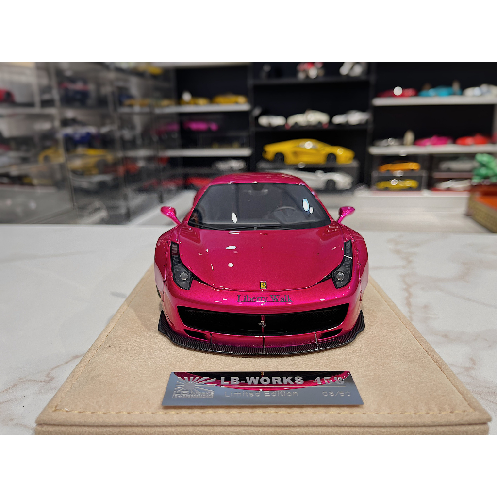 XE MÔ HÌNH FERRARI 458 LBWK,TỶ LỆ 1/18 LBW