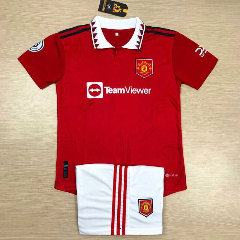 Bộ quần áo thể thao bóng đá trẻ em MU cho bé trai, bé gái - áo đá banh - thoáng khí