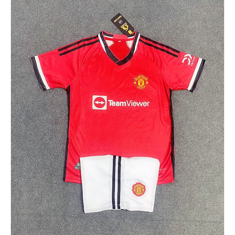 Bộ quần áo thể thao bóng đá trẻ em MU cho bé trai, bé gái - áo đá banh - thoáng khí