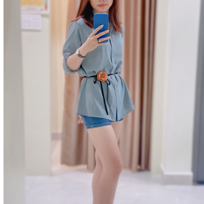 Thắt Lưng Nhung Kèm Hoa Nhiều Mẫu Dây 2 mét