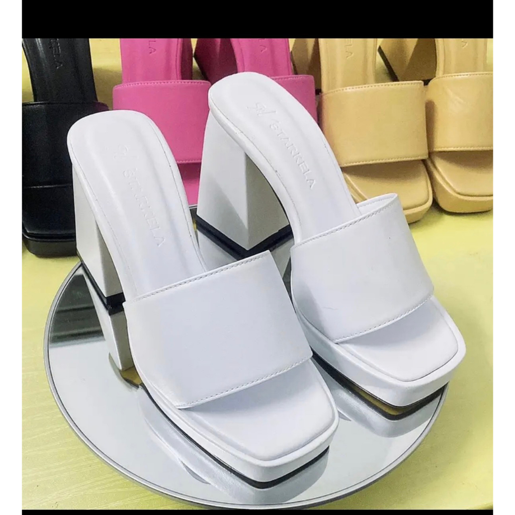 Dép gót vuông 10 phân