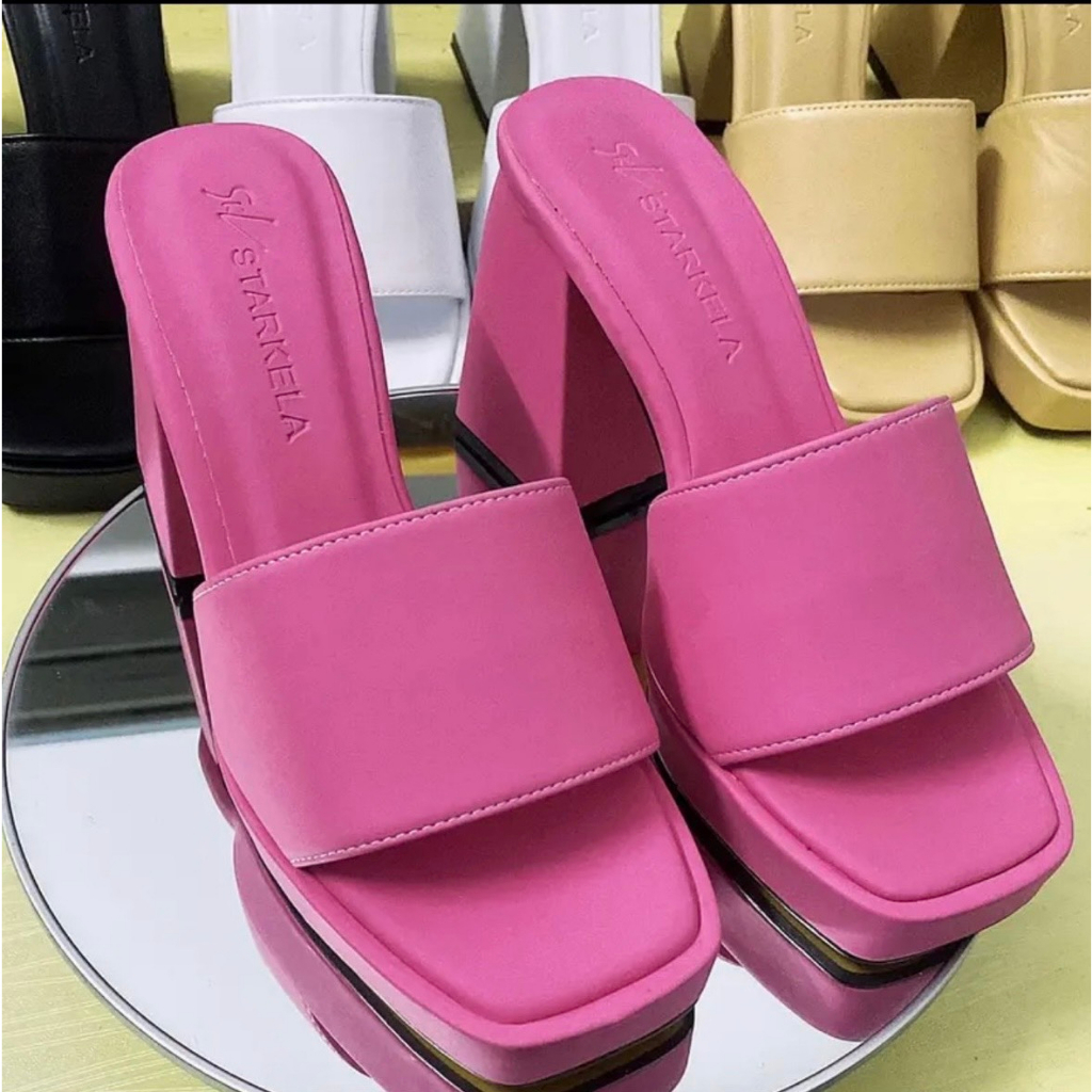 Dép gót vuông 10 phân