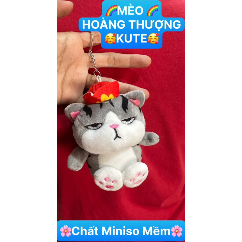 (Sỉ) MÓC KHOÁ Hình MÔNG THÚ Xinh Xắn - MÔNG MÈO HOÀNG THƯỢNG - Chất Miniso Mềm - Xịn Xò