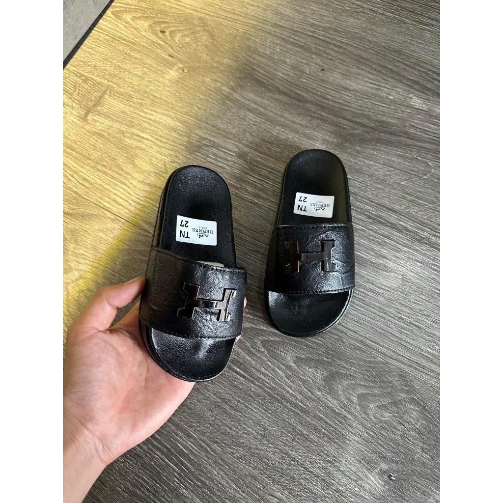 Form Nhỏ Dép Lê HM - Chữ H Da Trơn Đế Êm Cho Bé Gái và Bé Trai K065