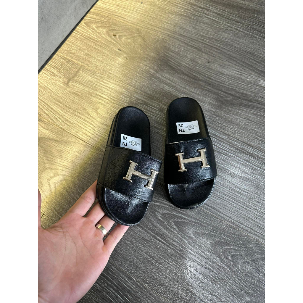 Form Nhỏ Dép Lê HM - Chữ H Da Trơn Đế Êm Cho Bé Gái và Bé Trai K065