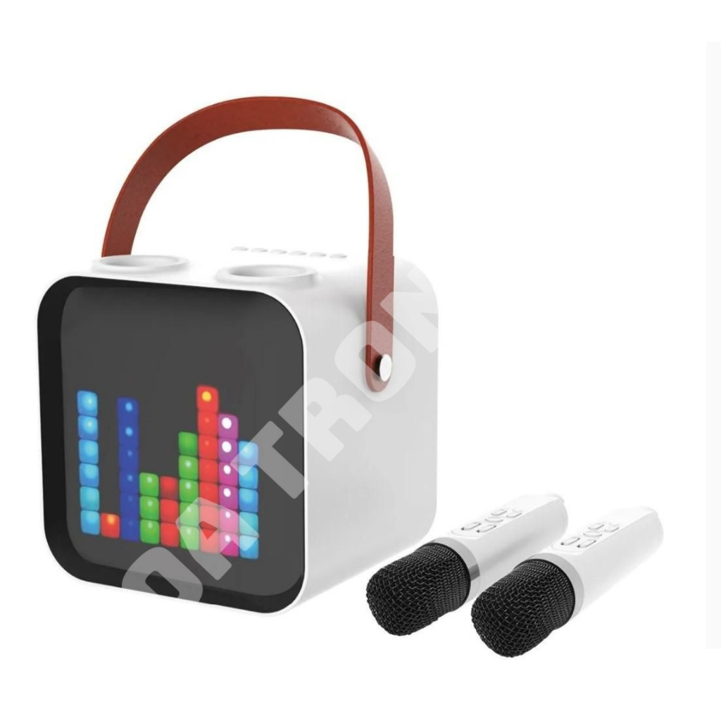 Loa Bluetooth Karaoke Mini SP100 Siêu Cute, Thiết Kế Sang Trạng Với Màn Hình Led