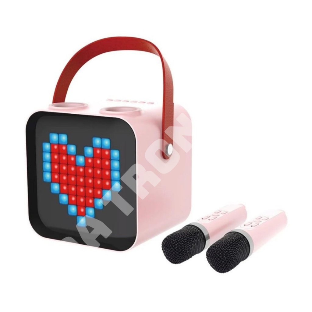 Loa Bluetooth Karaoke Mini SP100 Siêu Cute, Thiết Kế Sang Trạng Với Màn Hình Led