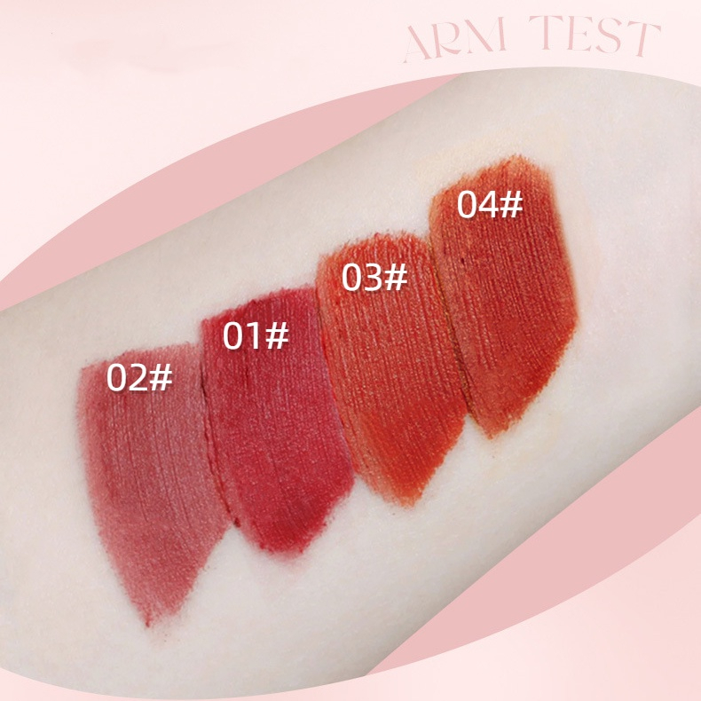 Son móc khóa gấu LOTSO nhung lì mềm mịn môi