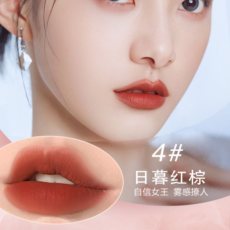 Son móc khóa gấu LOTSO nhung lì mềm mịn môi