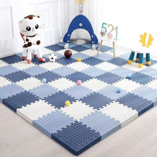 【Thảm Xốp Ghép】Thảm chống ngã cho bé tập bò Thảm trải sàn khâu xốp dày 2,5cm phòng khách ngủ nhiều màu