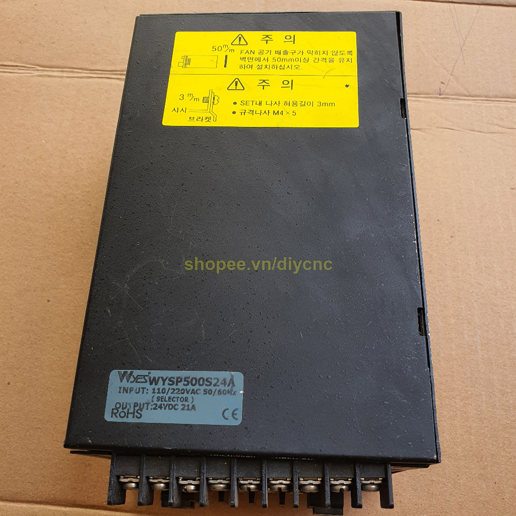 Nguồn 24V - 21A Hàn Quốc WYSP 500S 24A