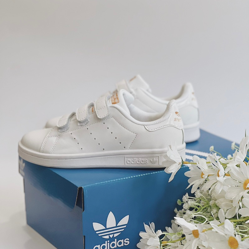 JDK STORE_Giày Sneaker Das Stab Smitn CF Orginals Quai Dán Trắng