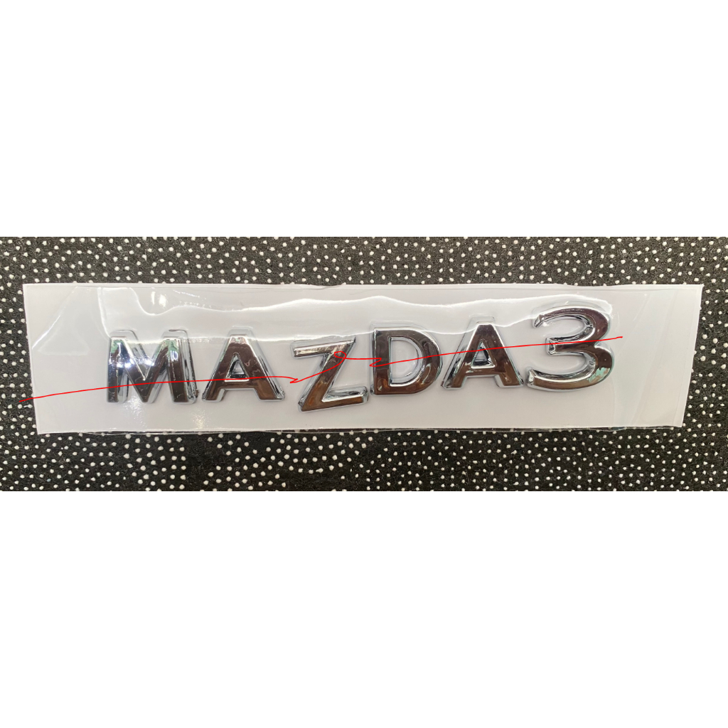 (Sỉ - Lẻ) Chữ nổi Mazda 3 xe đời mới - Được dán phía sau xe Mazda 3