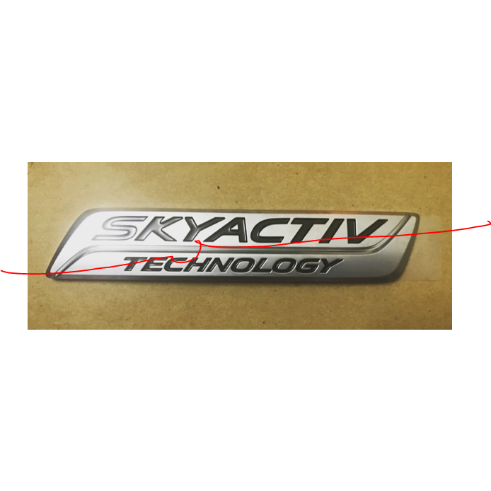 (Sỉ - Lẻ) Chữ nổi - Logo Skyactiv Technology được dán phía sau xe Mazda 3