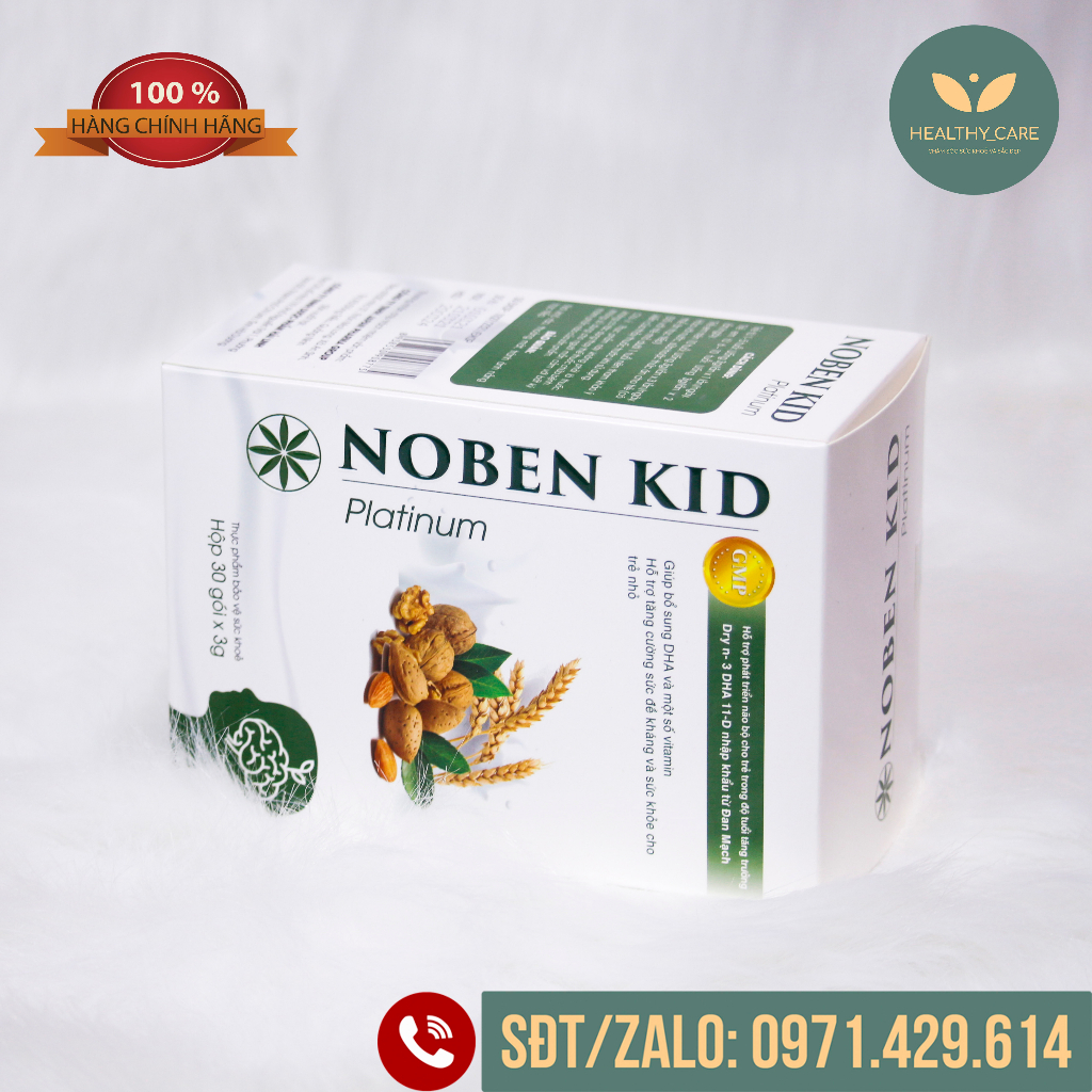 NOBEN KID Cốm Trí Não Chính Hãng - Giúp Bé Thông Minh, Tăng Khả Năng Ghi Nhớ, Phát Triển Trí Não