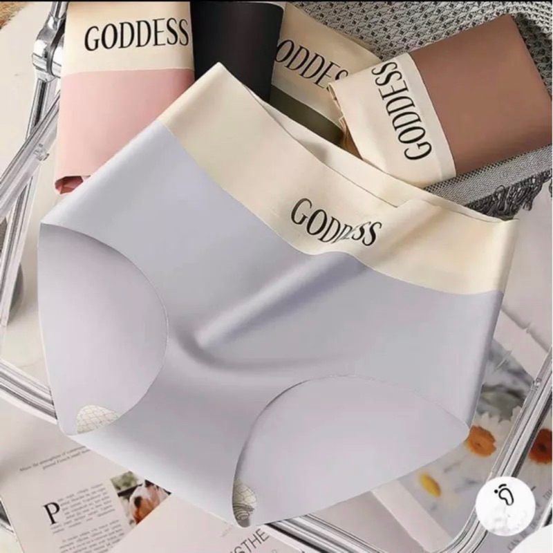 Quần Lót Quần Lót Nữ Đúc Su Cạp Cao Tàng Hình Chữ GODDESS không lộ viền khi mặc áo ôm body có may đáy cotton