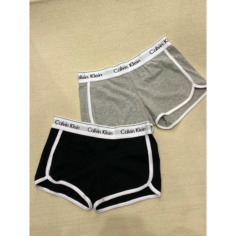 Quần đùi nữ cạp cao phong cách thể thao cao cấp thiết kế cotton may viền kiểu dáng CK 061