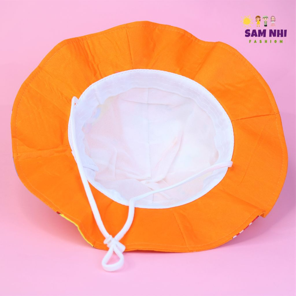 Nón vành ELSA hoạt hình bé gái 5 tuổi đến 8 tuổi vòng đầu 53-55cm, nón tai bèo che nắng cho bé đi học đi chơi