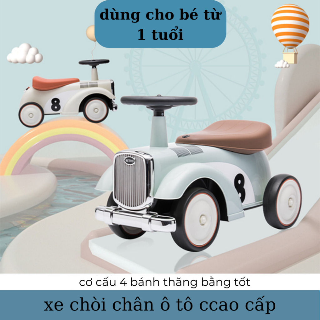 [Quà tặng] Xe Chòi Chân Ô Tô Có Nhạc Và Đèn Cao Cấp Mẫu Mới Nhất - Có Ship CPN 35k