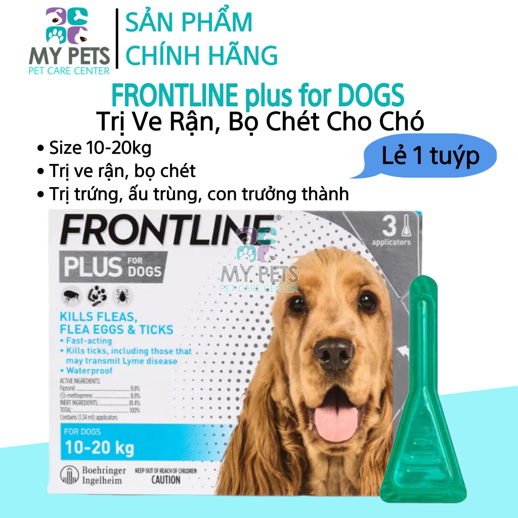 Thuốc nhỏ gáy trị ve, bọ chét cho chó