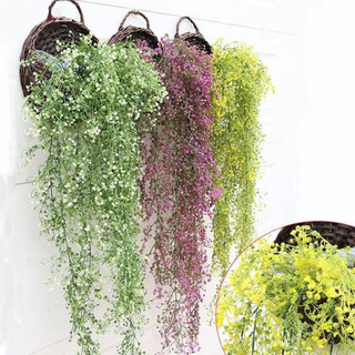 Giỏ hoa- chùm rủ chuông treo tường decor cành rủ