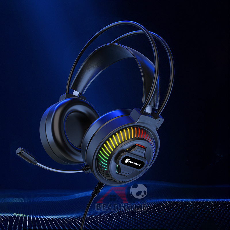 Tai nghe có dây tai nghe chụp tai gaming có mic tai mèo, headphone học online chơi game thoải mãi dễ chịu khi đeo có đèn