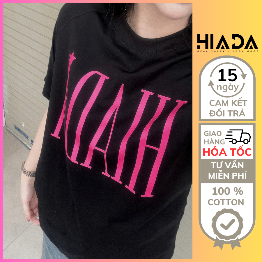 Áo Thun Nữ Babytee Raglan In Chữ HIADA Năng Động Vải Cotton Hoàn Toàn Thoáng Mát