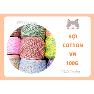 Sợi cotton vn 100g móc bikini, nón, áo,…🧶🧶