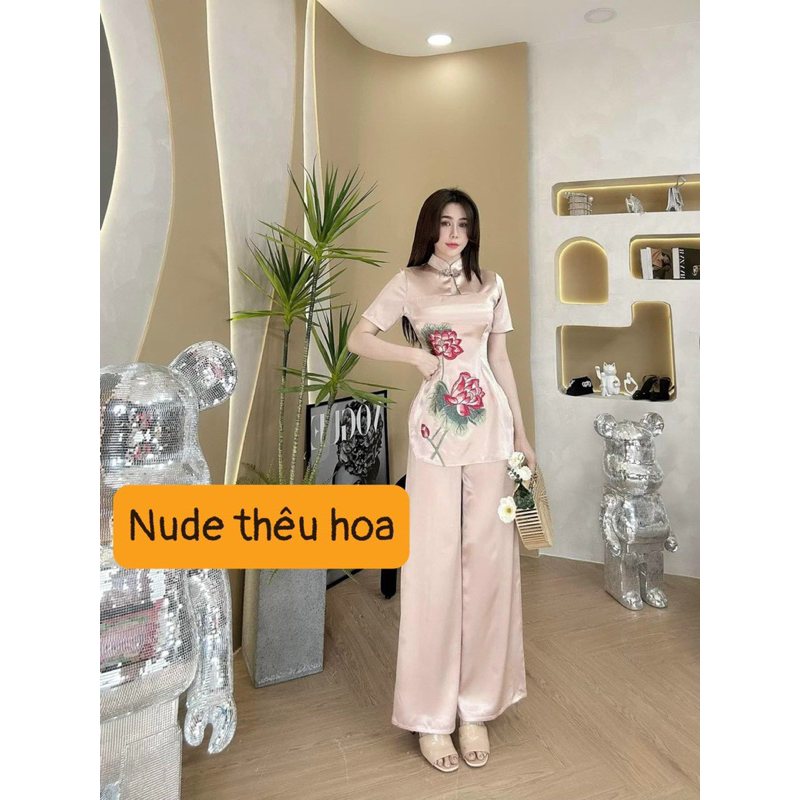 Sét lam đi chùa thêu bigsize 55kg-95kg 🌸🌸🌸
