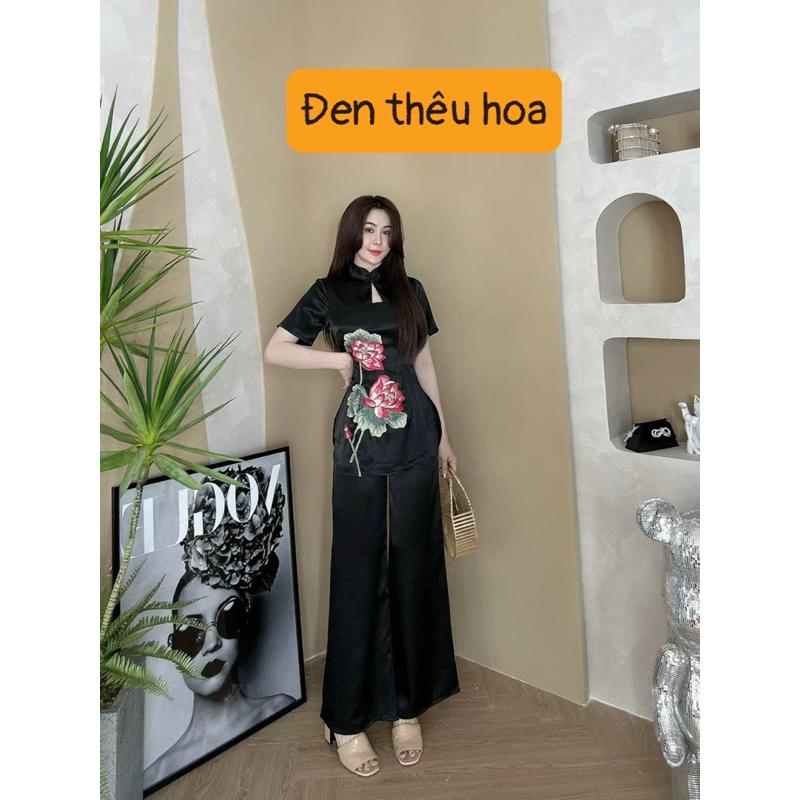 Sét lam đi chùa thêu bigsize 55kg-95kg 🌸🌸🌸