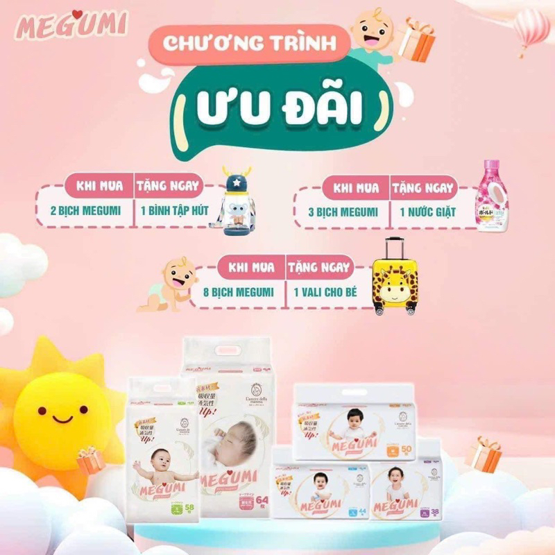 Bỉm Megumi( thanh lý nghỉ bán mã)