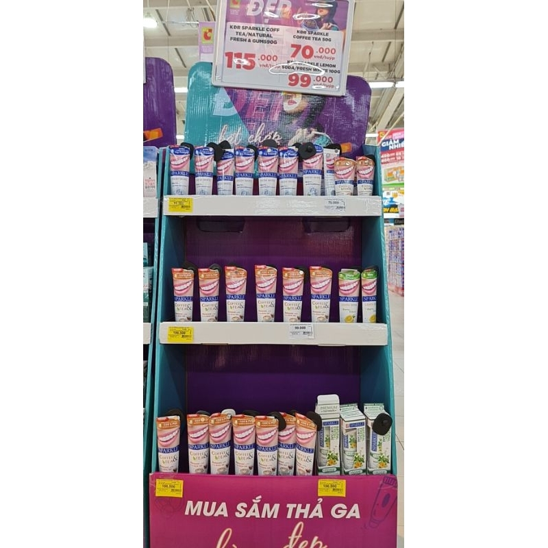 Kem Đánh răng cao cấp Sparkle Thái Lan Siêu Trắng Răng, Chống ê buốt 100g