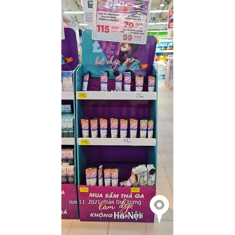 Kem Đánh răng cao cấp Sparkle Thái Lan Siêu Trắng Răng, Chống ê buốt 100g