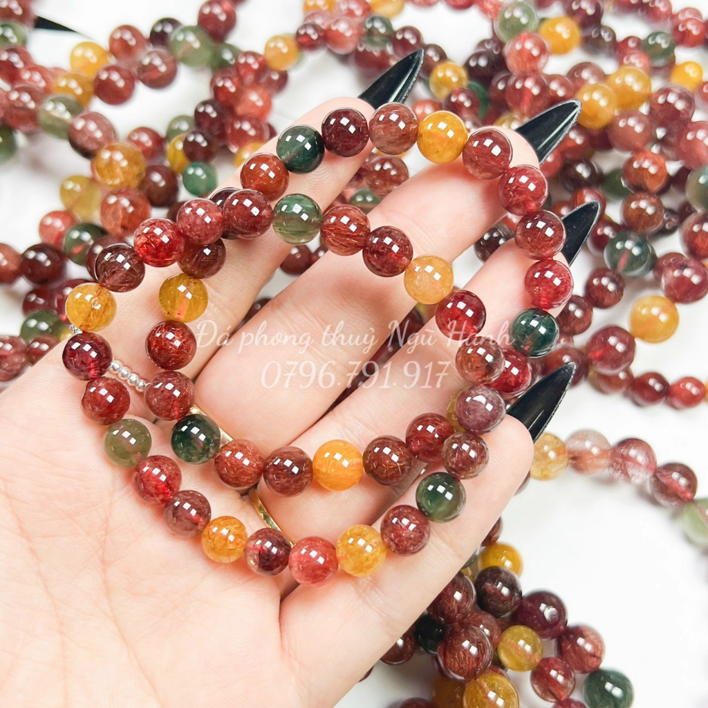 Vòng tay đá TA tóc tam tài VIP siêu đẹp - có kiểm định