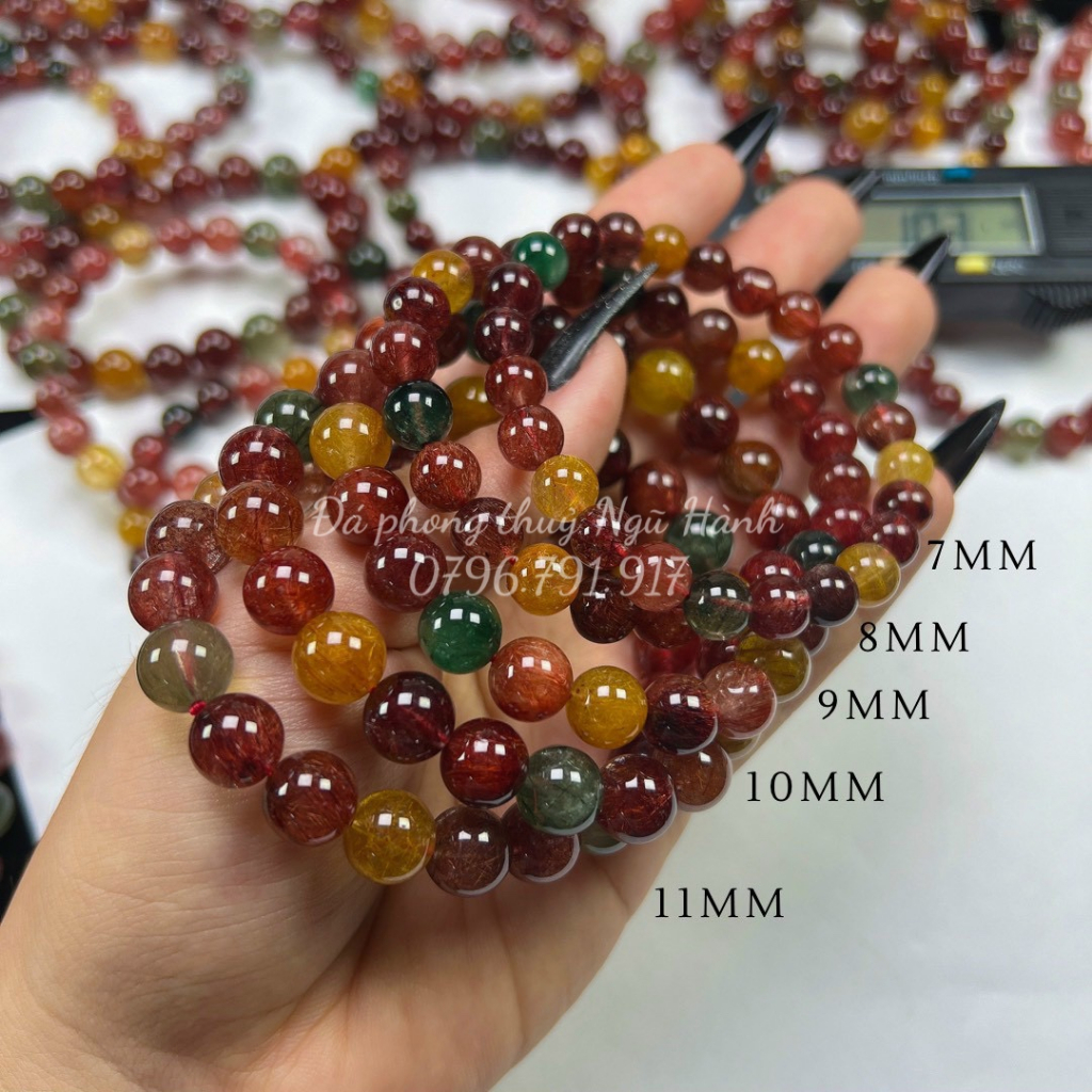 Vòng tay đá TA tóc tam tài VIP siêu đẹp - có kiểm định