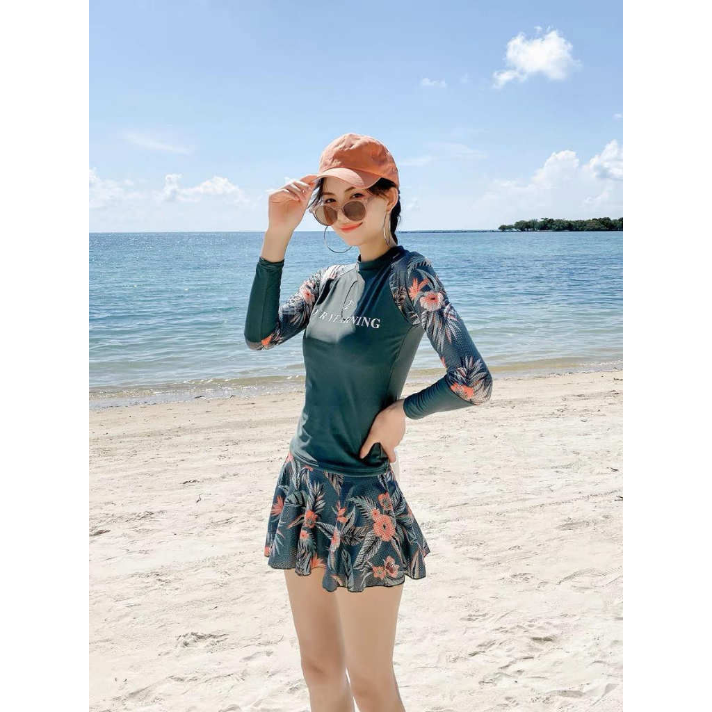 Đồ bơi bikini nữ dài tay xinh đẹp năng động YE03