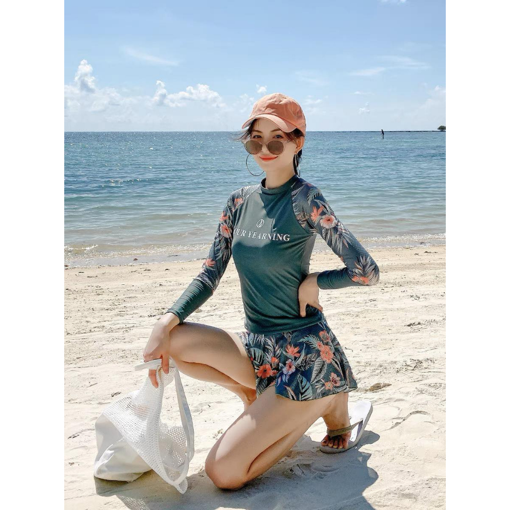 Đồ bơi bikini nữ dài tay xinh đẹp năng động YE03