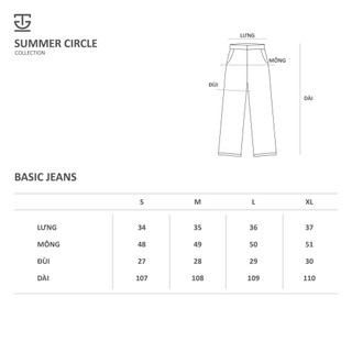 Quần Jean Ống Suông - THUNN ORIGINAL Basic Jeans