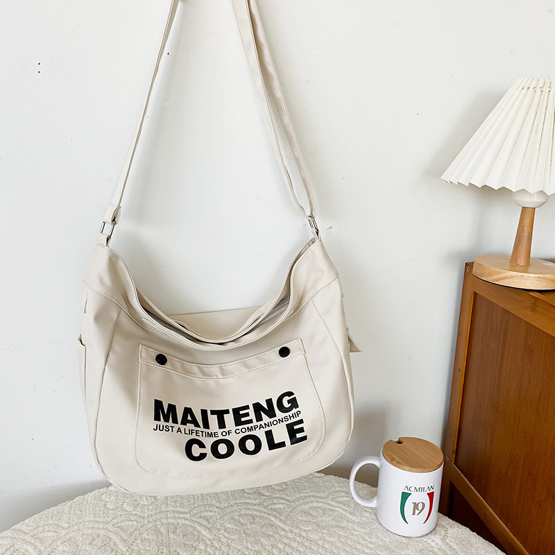 Túi Đeo Chéo Canvas In hoạ tiết  Thời Trang Cho Nam và Nữ Phong Cách Hàn Quốc