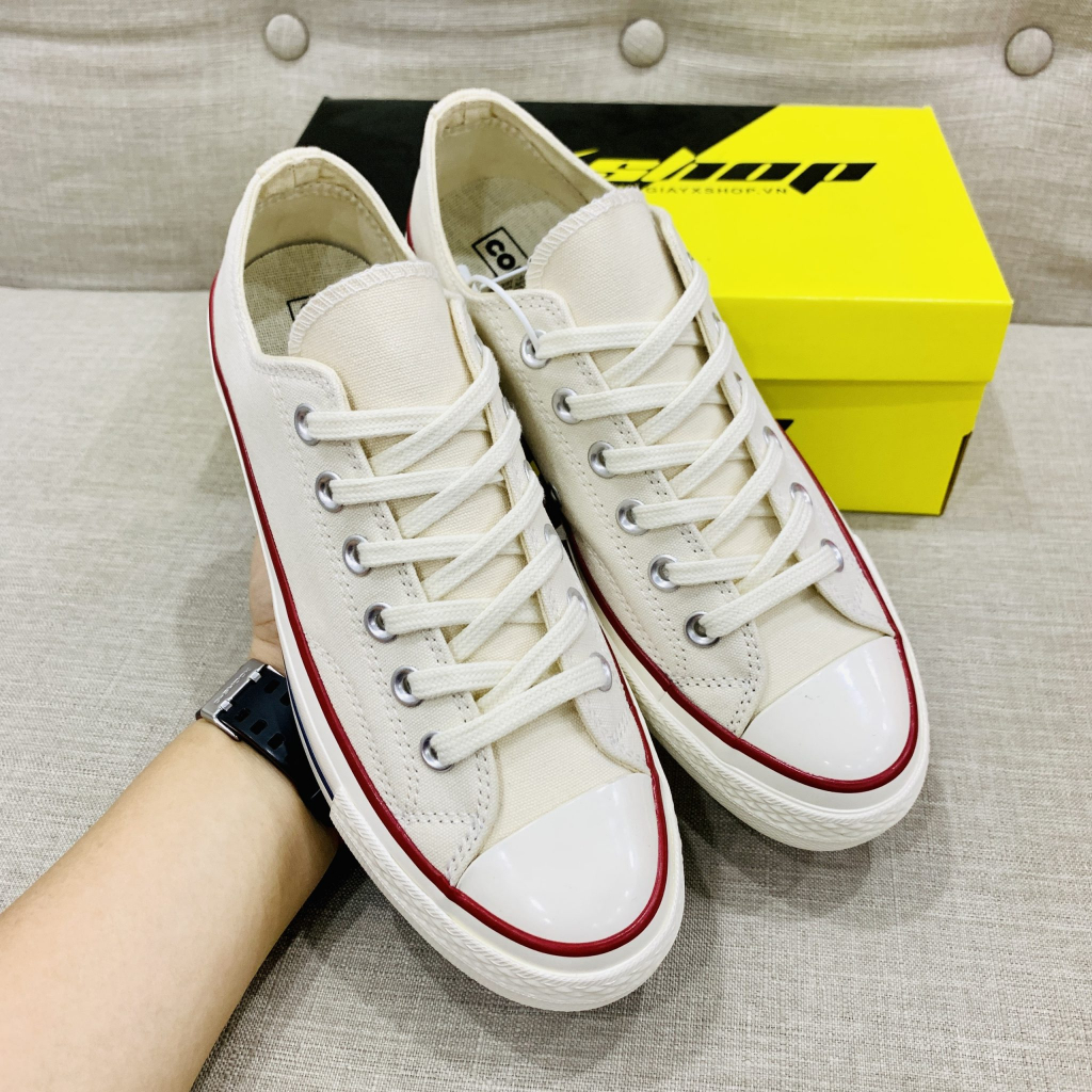 Giày Conversee ChuckTaylor 70s Cổ Thấp Màu Đen-Trắng,Giày Thể Thao Nam Nữ Đen Trắng, Màu Kem Bản Chuẩn Full PK | BigBuy360 - bigbuy360.vn