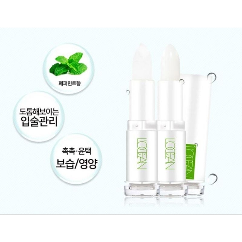 Vitamin dưỡng môi Locean 3.5g hương bạc hà, giúp môi mềm, dưỡng hồng