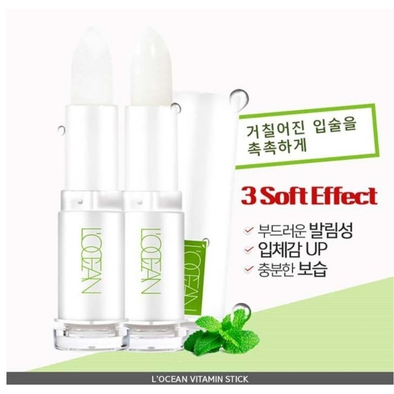 Vitamin dưỡng môi Locean 3.5g hương bạc hà, giúp môi mềm, dưỡng hồng