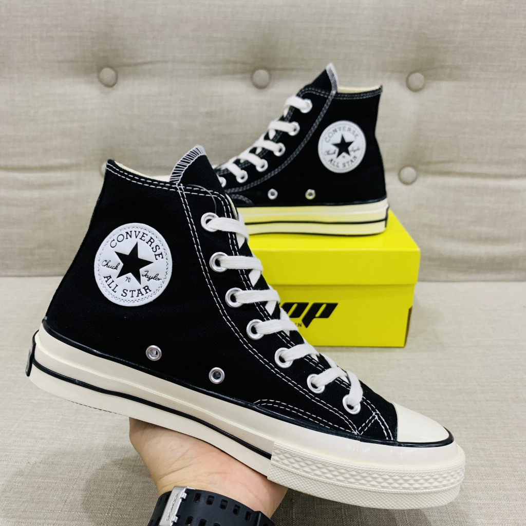 Giày Convers ChuckTaylor 1970s Cao Cổ Màu Đen Trắng,Giày Thể Thao Nam Nữ CV Màu Đen Trắng( Tặng box bảo vệ + bill + tất) | BigBuy360 - bigbuy360.vn