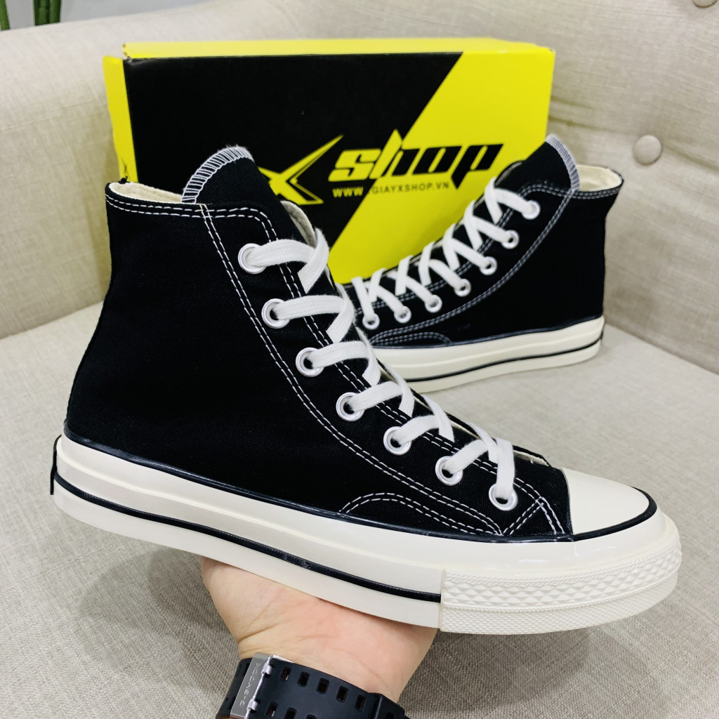 Giày Convers ChuckTaylor 1970s Cao Cổ Màu Đen Trắng,Giày Thể Thao Nam Nữ CV Màu Đen Trắng( Tặng box bảo vệ + bill + tất) | BigBuy360 - bigbuy360.vn
