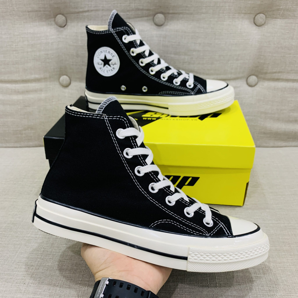 Giày Convers ChuckTaylor 1970s Cao Cổ Màu Đen Trắng,Giày Thể Thao Nam Nữ CV Màu Đen Trắng( Tặng box bảo vệ + bill + tất) | BigBuy360 - bigbuy360.vn