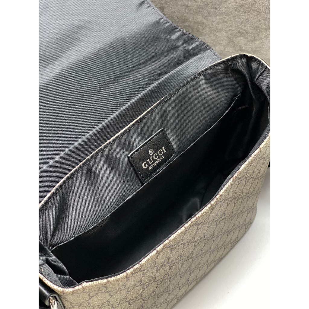 Túi đeo chéo nam unisex gucci messenger bản da thật fullbox