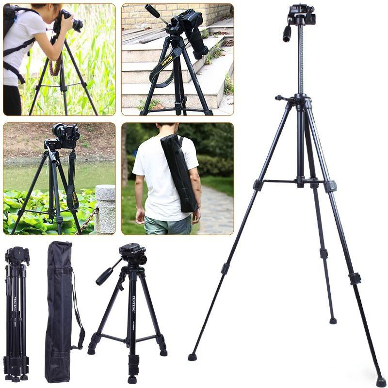 Gậy chụp hình tripod NEEPHO NP-8810 có remote, Túi đựng -  Cao 1.5m chịu tải 3kg