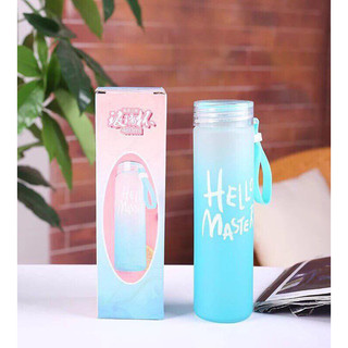 Bình nước Hello Master bình đựng nước thuỷ tinh 500ml