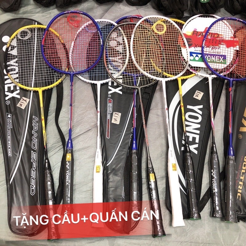 Vợt cầu lông Y0NEX khung carbon dây căng sẵn lực căng 8.5kg màu ngẫu nhiên 1 chiếc